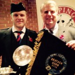 Ed McIlwaine: B Grade Piob & Jack Lee, Bratach Gorm winner at 2014 Scottish Piping Society of London. Photo credit: Robert Wallace, http://pipingpress.com
