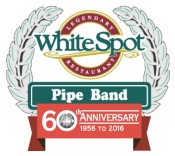 White Spot Pipe Band 60th Anniversary logo thumbnail